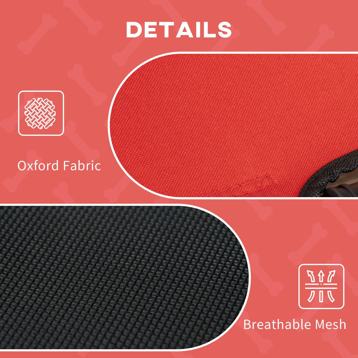 Elevated Dog Cot with UV Canopy