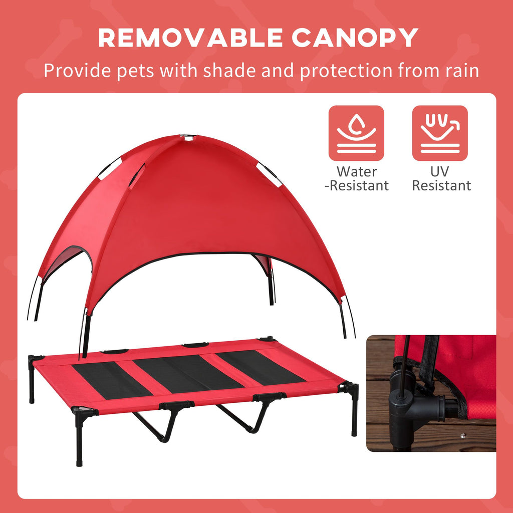 Elevated Dog Cot with UV Canopy