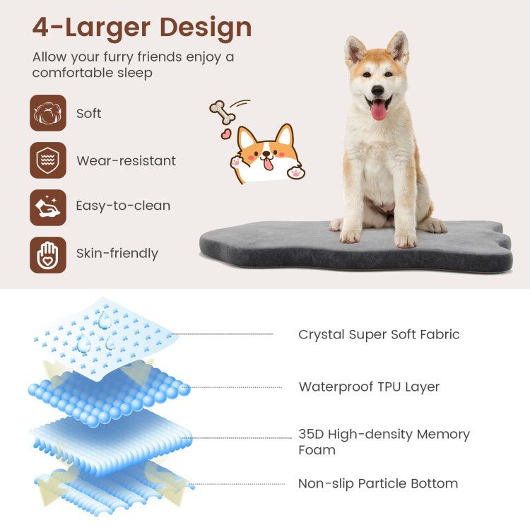 Trailrest Orthopedic Memory Foam Dog Bed