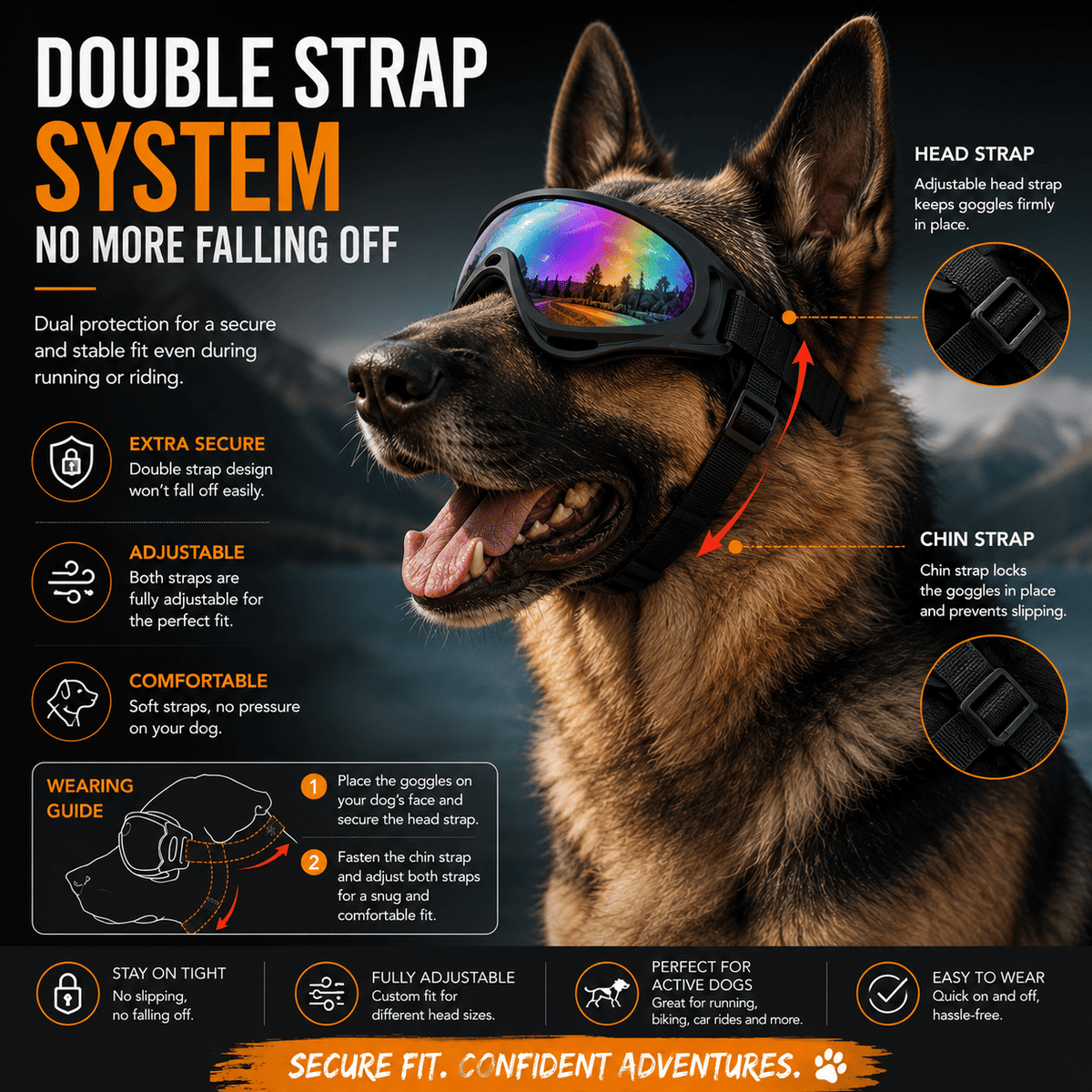 Trail Vision Dog Goggles