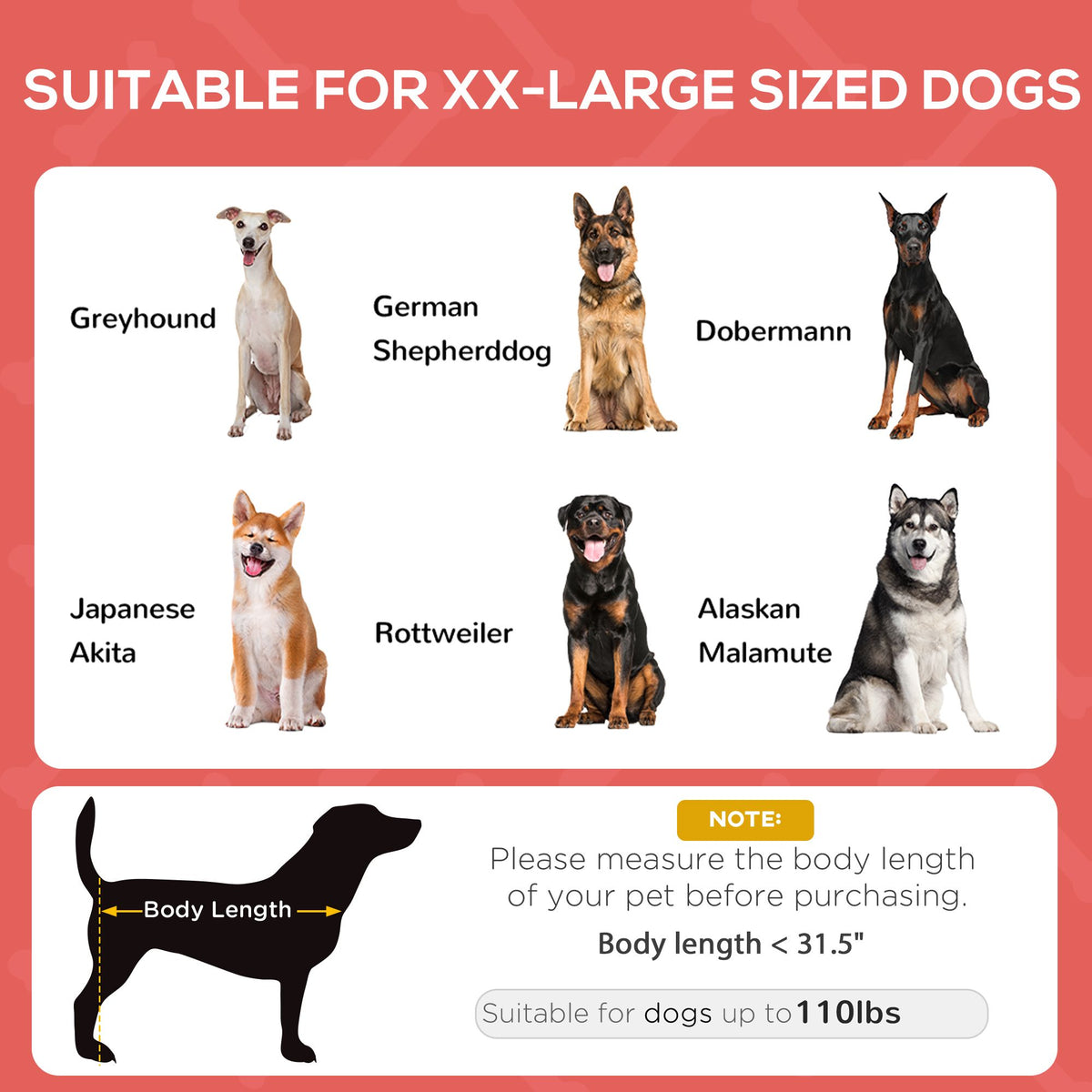 Elevated Dog Cot with UV Canopy