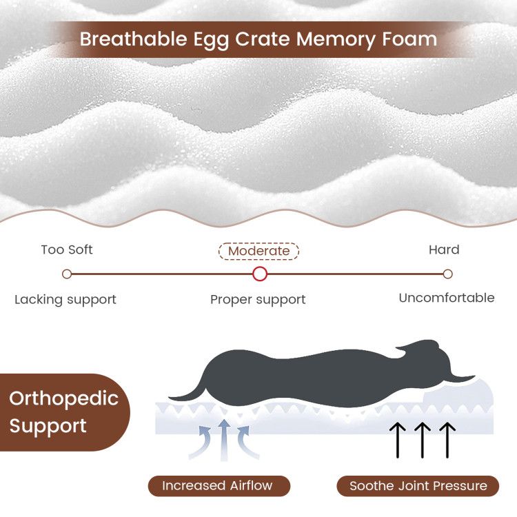 Trailrest Orthopedic Memory Foam Dog Bed