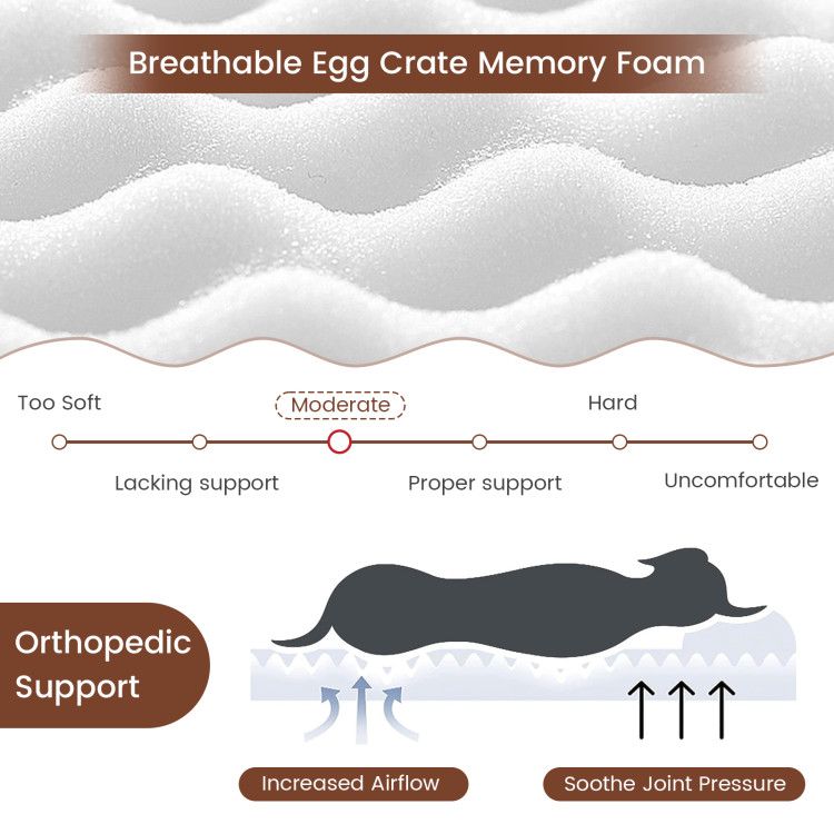 Trailrest Orthopedic Memory Foam Dog Bed